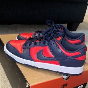 Nike Dunks Red Blue Sneakers